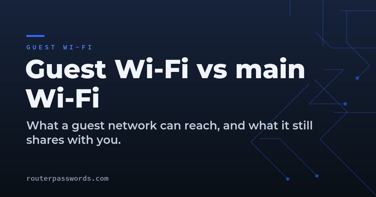Guest Wi-Fi vs Main Wi-Fi: What Guests Can See